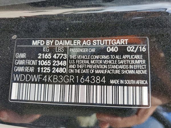 2016 MERCEDES-BENZ C C300