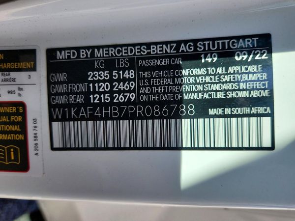 2023 MERCEDES-BENZ C C300 4MATIC