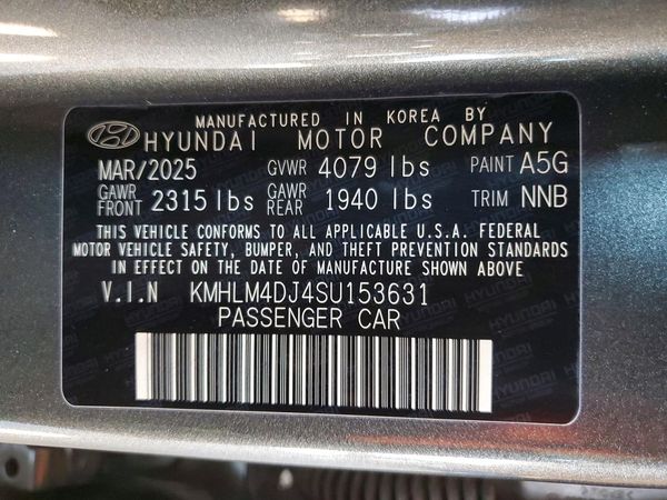 2025 HYUNDAI ELANTRA HYBRID Blue, SEL Sport