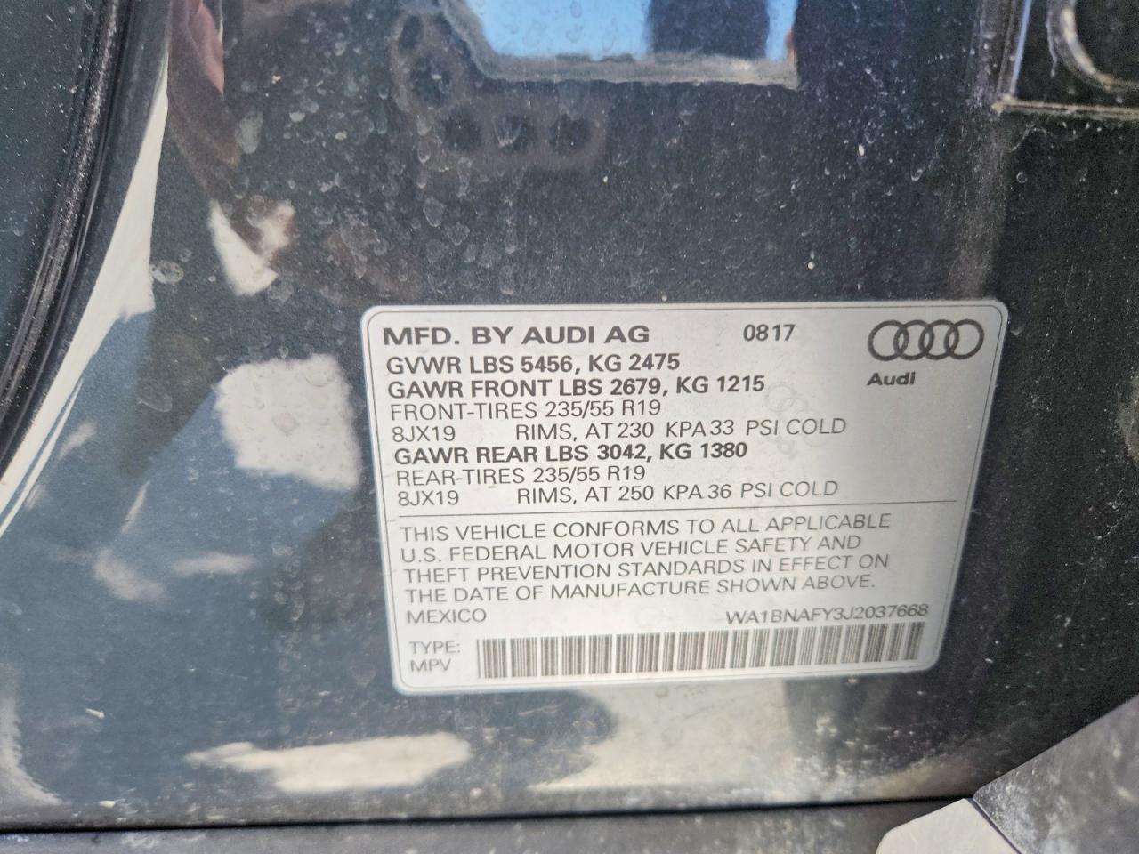 2018 AUDI Q5 quattro Premium Plus