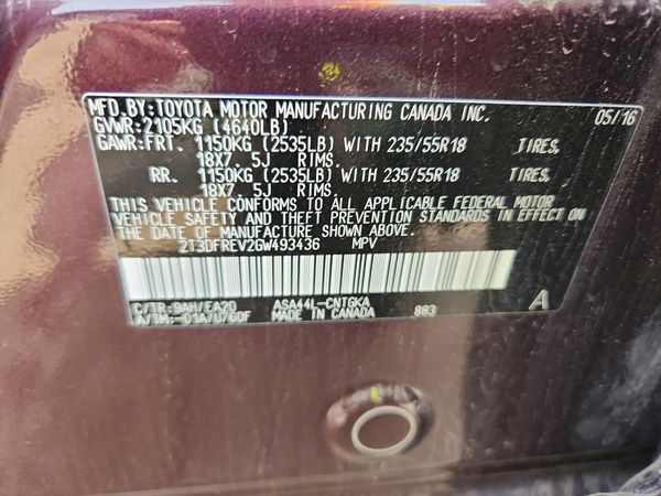 2016 TOYOTA RAV4