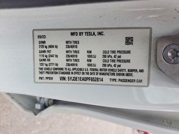 2023 TESLA MODEL 3
