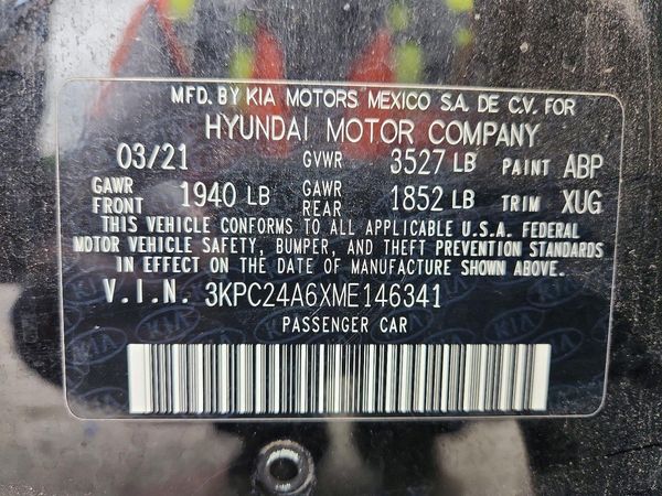 2021 HYUNDAI ACCENT SE & SEL
