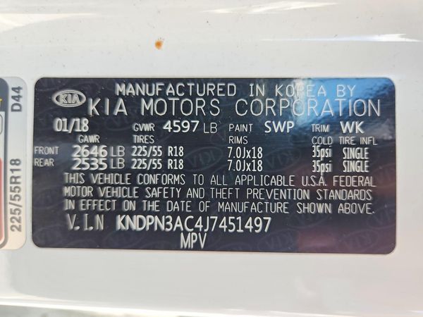2018 KIA SPORTAGE QL