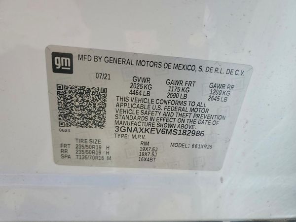 2021 CHEVROLET EQUINOX LT (1LT)