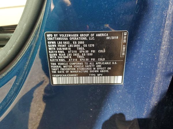 2018 VOLKSWAGEN ATLAS
