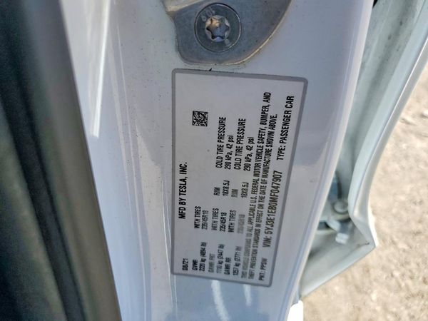 2021 TESLA MODEL 3