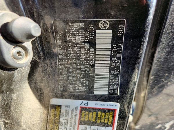 2012 TOYOTA CAMRY