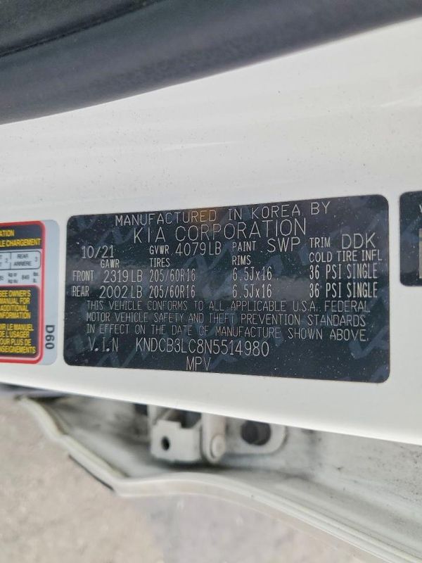 2022 KIA NIRO LX, LXS, LXS SE