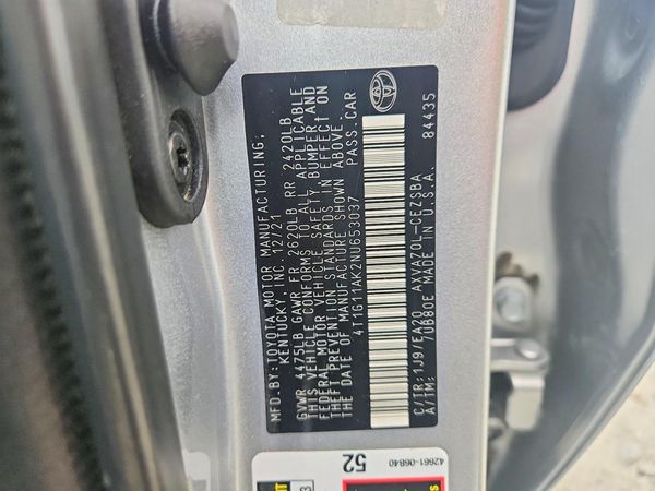 2022 TOYOTA CAMRY