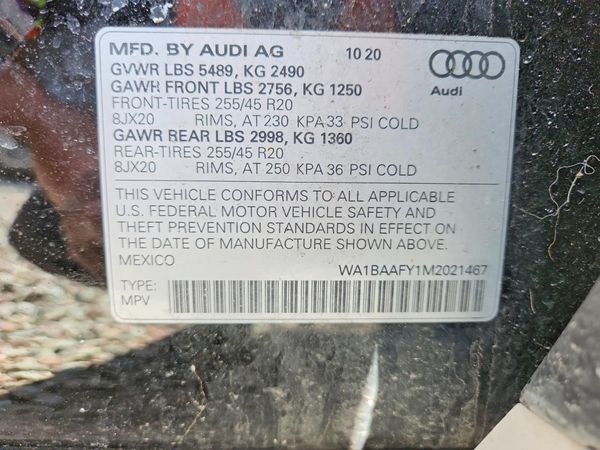 2021 AUDI Q5 quattro Premium Plus