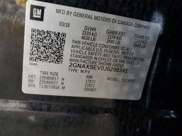 2018 CHEVROLET EQUINOX