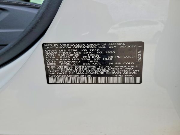 2021 VOLKSWAGEN ATLAS SE w/ Tech