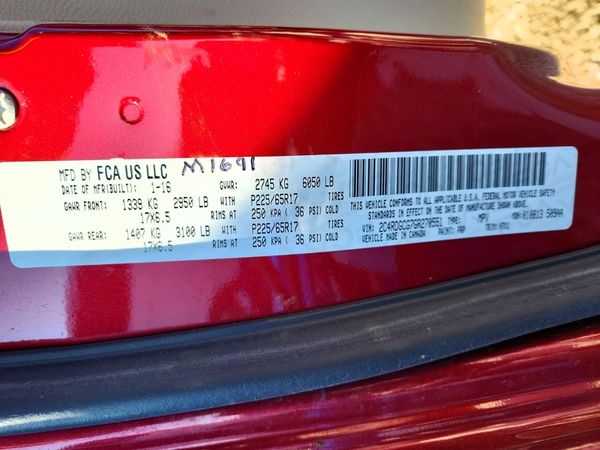 2016 DODGE GRAND CARAVAN SXT