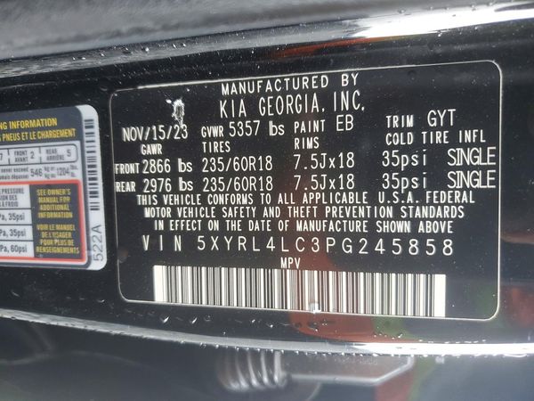 2023 KIA SORENTO S