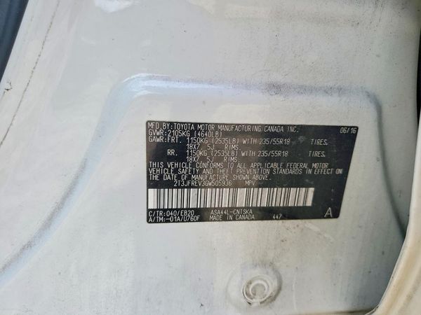 2016 TOYOTA RAV4 SE (S Grade)