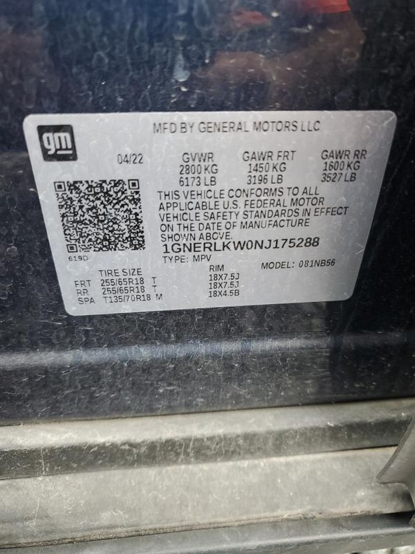 2022 CHEVROLET TRAVERSE LS FL
