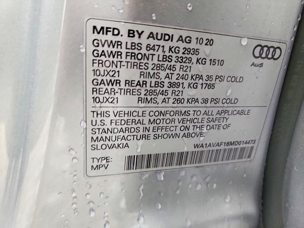 2021 AUDI Q8