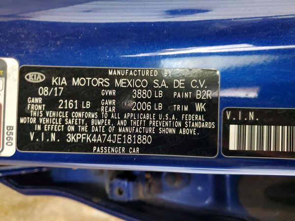 2018 KIA FORTE