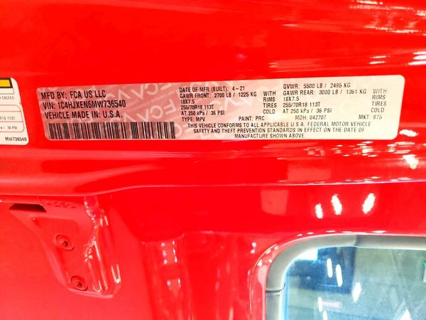 2021 JEEP WRANGLER UNLIMITED SAHARA — VINS