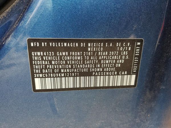 2019 VOLKSWAGEN JETTA S, SE, R-Line