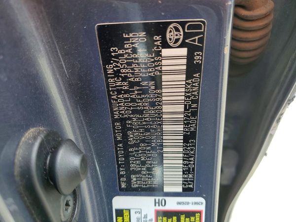 2014 TOYOTA COROLLA