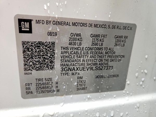 2020 CHEVROLET EQUINOX LT (1LT)