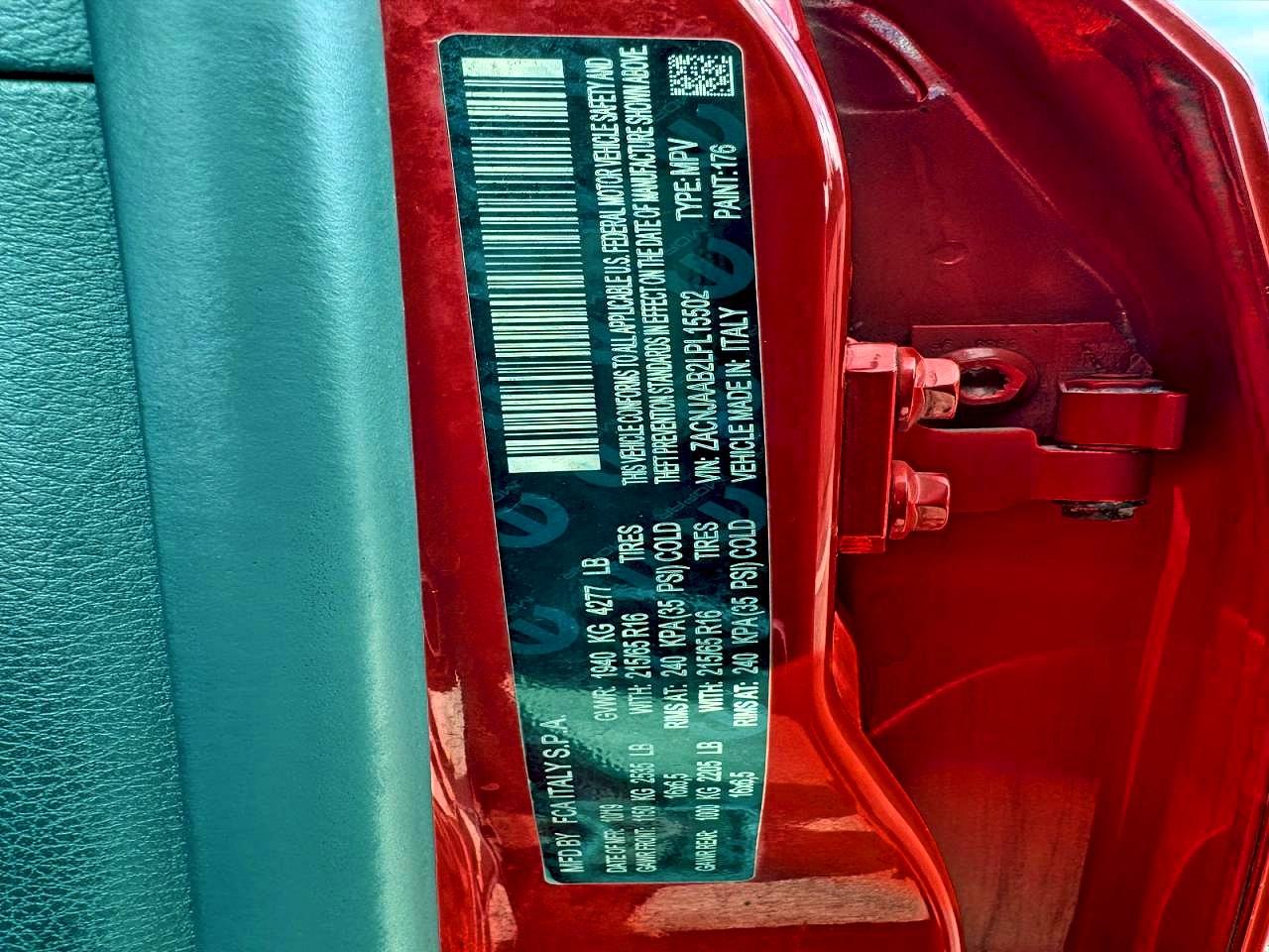 2020 JEEP RENEGADE SPORT 4X2