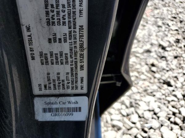 2020 TESLA MODEL 3