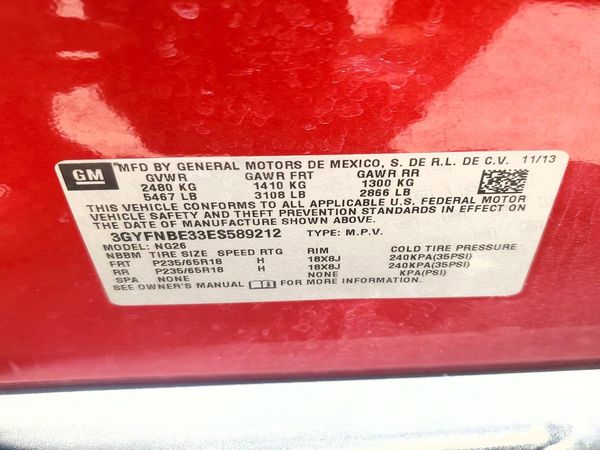 2014 CADILLAC SRX