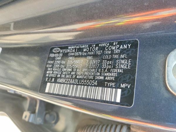 2020 HYUNDAI KONA SEL