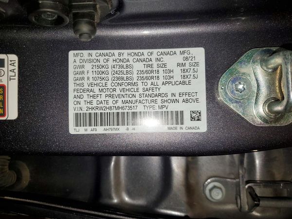 2021 HONDA CR-V EX-L
