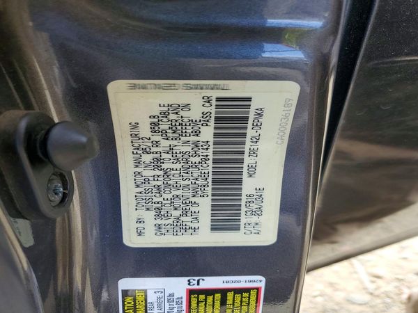 2012 TOYOTA COROLLA