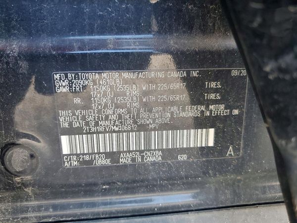2021 TOYOTA RAV4 LE