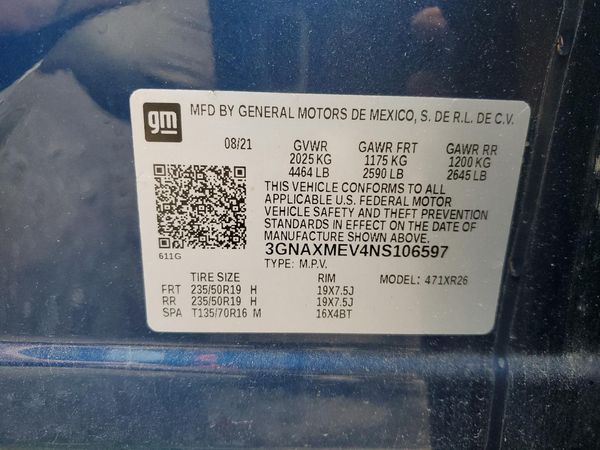 2022 CHEVROLET EQUINOX