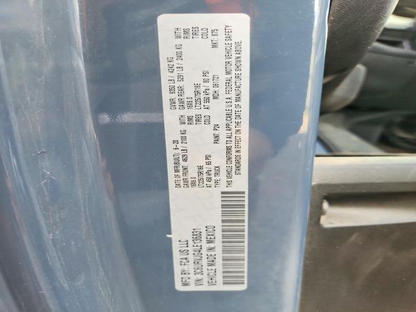 2020 RAM PROMASTER 1500 VF