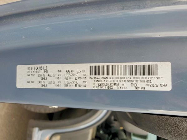 2020 RAM PROMASTER 1500 VF