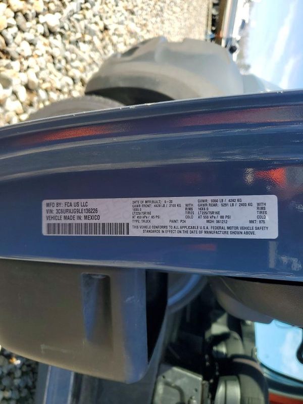 2020 RAM PROMASTER 1500 VF