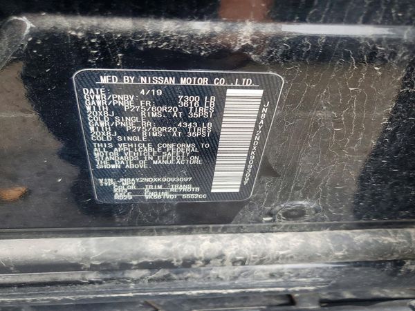 2019 NISSAN ARMADA