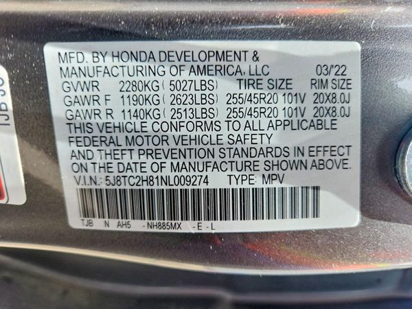 2022 ACURA RDX