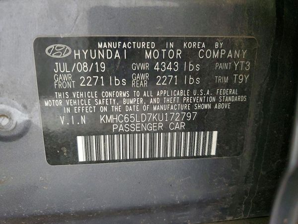 2019 HYUNDAI IONIQ PLUG-IN HYBRID