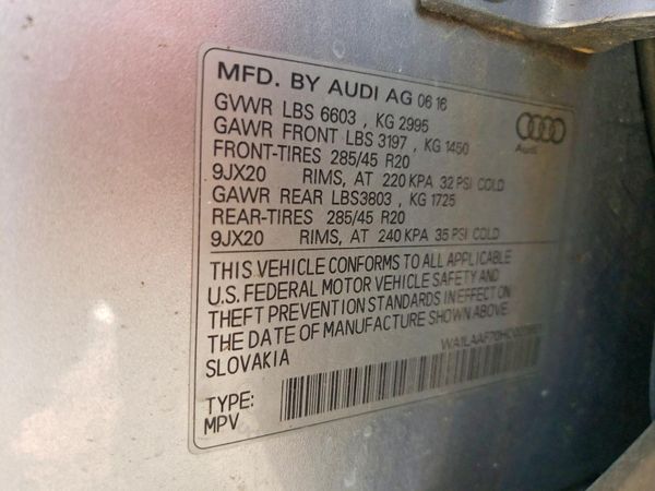 2017 AUDI Q7 quattro Premium Plus