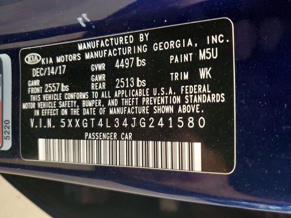 2018 KIA OPTIMA LX