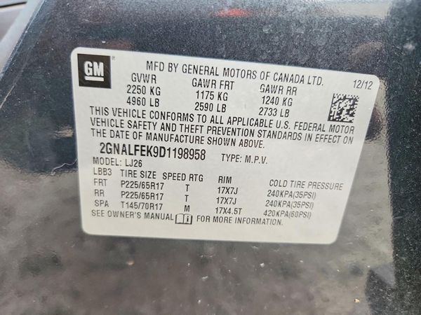 2013 CHEVROLET EQUINOX