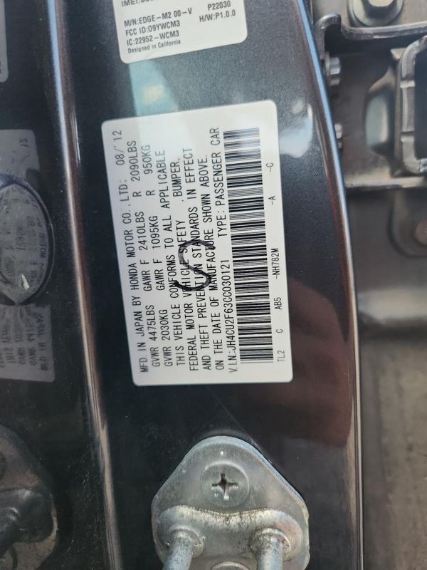 2012 ACURA TSX Tech