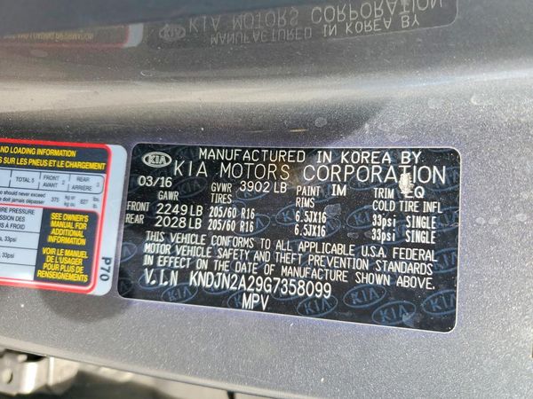 2016 KIA SOUL Plus