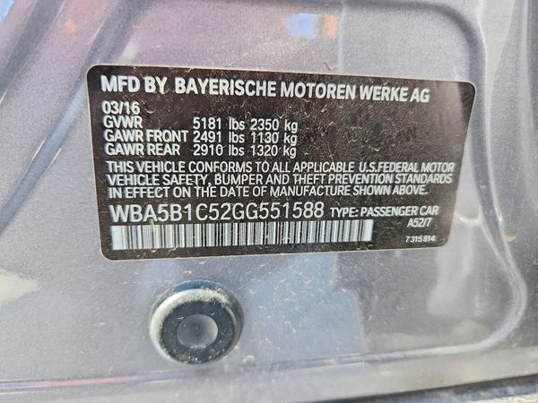 2016 BMW 535