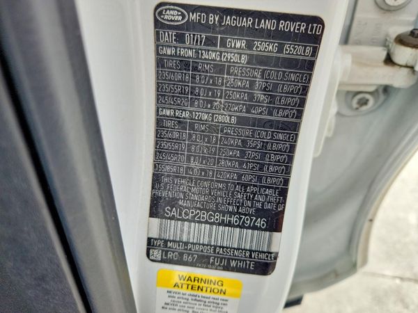 2017 LAND ROVER DISCOVERY SPORT SE