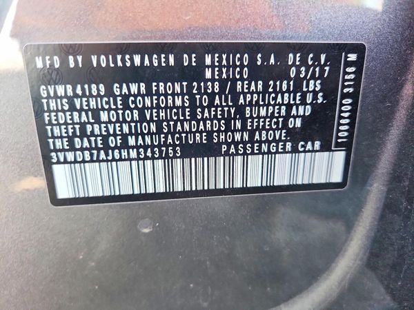 2017 VOLKSWAGEN JETTA