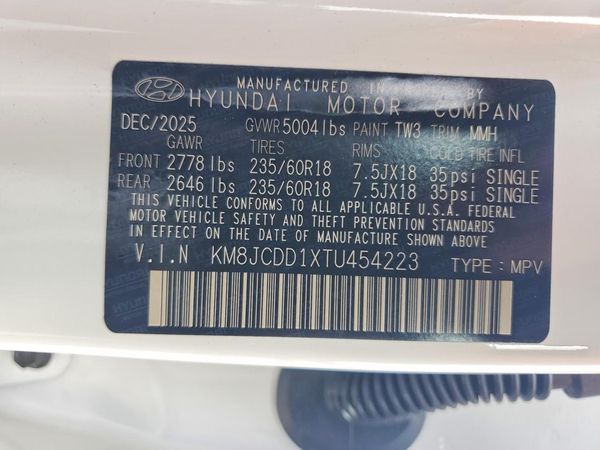 2026 HYUNDAI TUCSON SEL Convenience